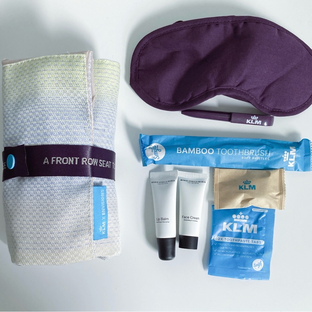 Brand new KLM Toiletry Kit with Tote Bag